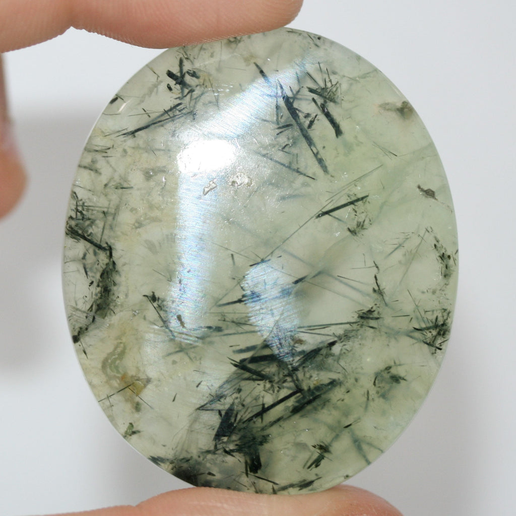 Prehnite Smooth Oval Cabochon 48.8x41mm. (112ct.)