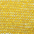 Cuentas redondas lisas de ágata amarilla de 16" (2 mm) - Hilo de 40 cm