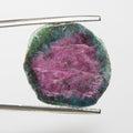 Ruby Zoisite Smooth Irregular Slice Cabochon 20.5x21.4mm. Approx. (16.24ct.)