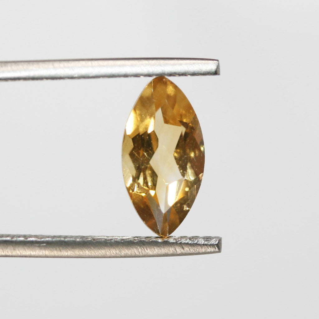 Lote de 6 piezas de citrino facetado marquesa de 12 x 6 mm. (6 piezas)