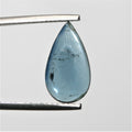 Blue Tourmaline Indicolite Drop  Cabochon 16x9mm. (2.19ct.) - Natural Gemstone- Top Color Rare Stone - Hard Gems