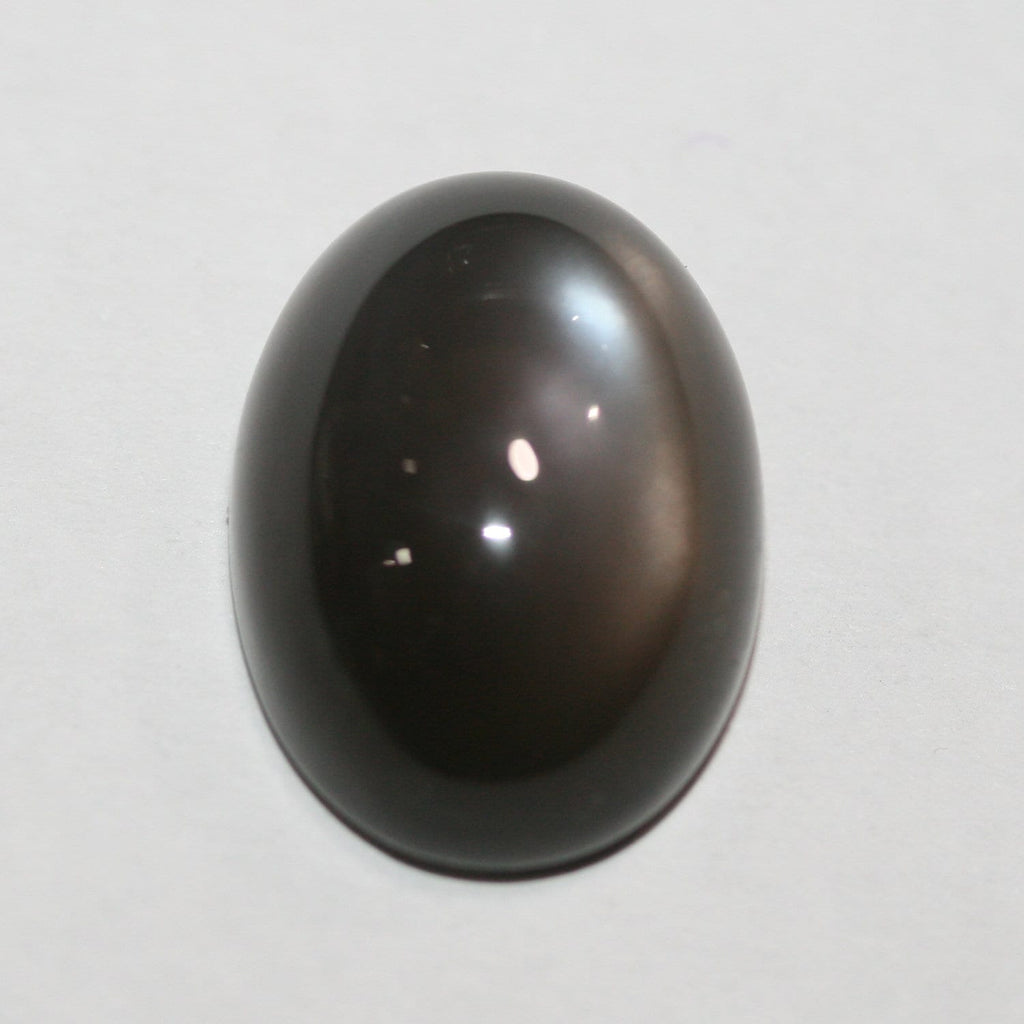 1Pcs Gray Moonstone Oval Cabochon 18x13mm. - Hard Gems