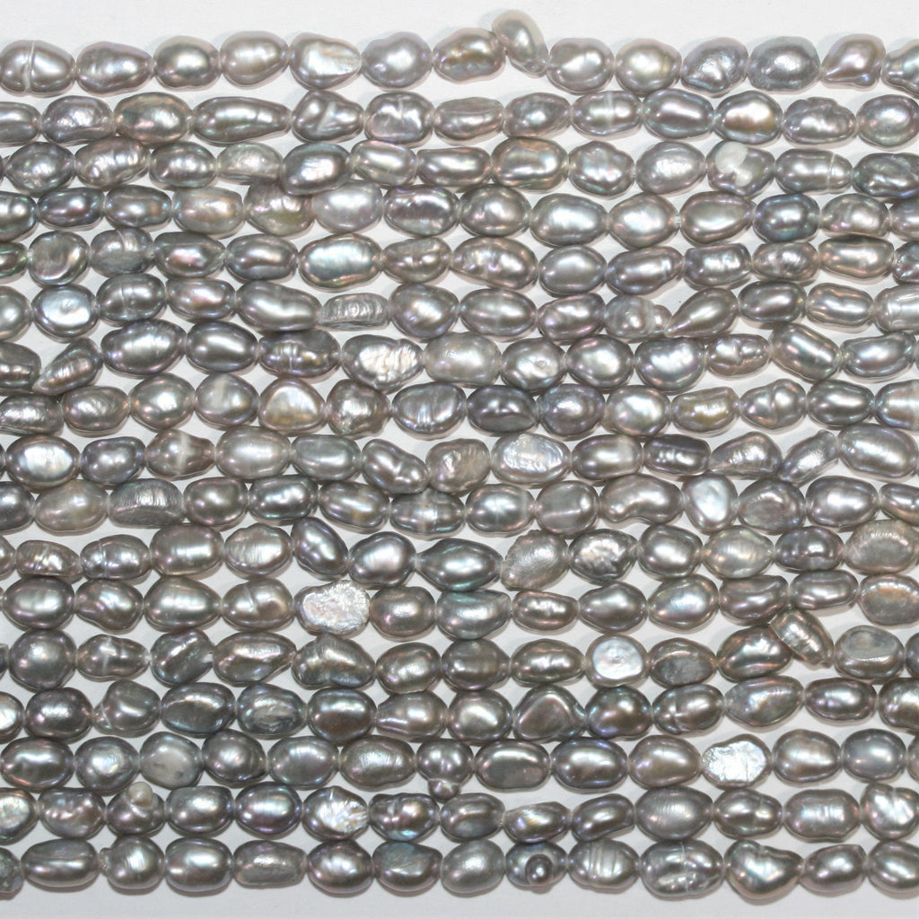Perles baroques St. Gray de 14 pouces, 4-5 mm - Brin de 36 cm.