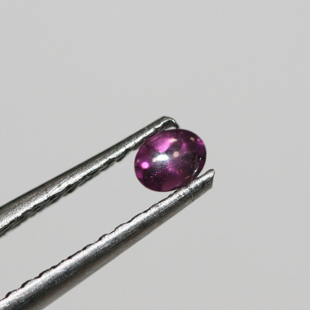 Lote de Granate Rodolita Bomba Ovalada Facetada 4x3mm (10ct).