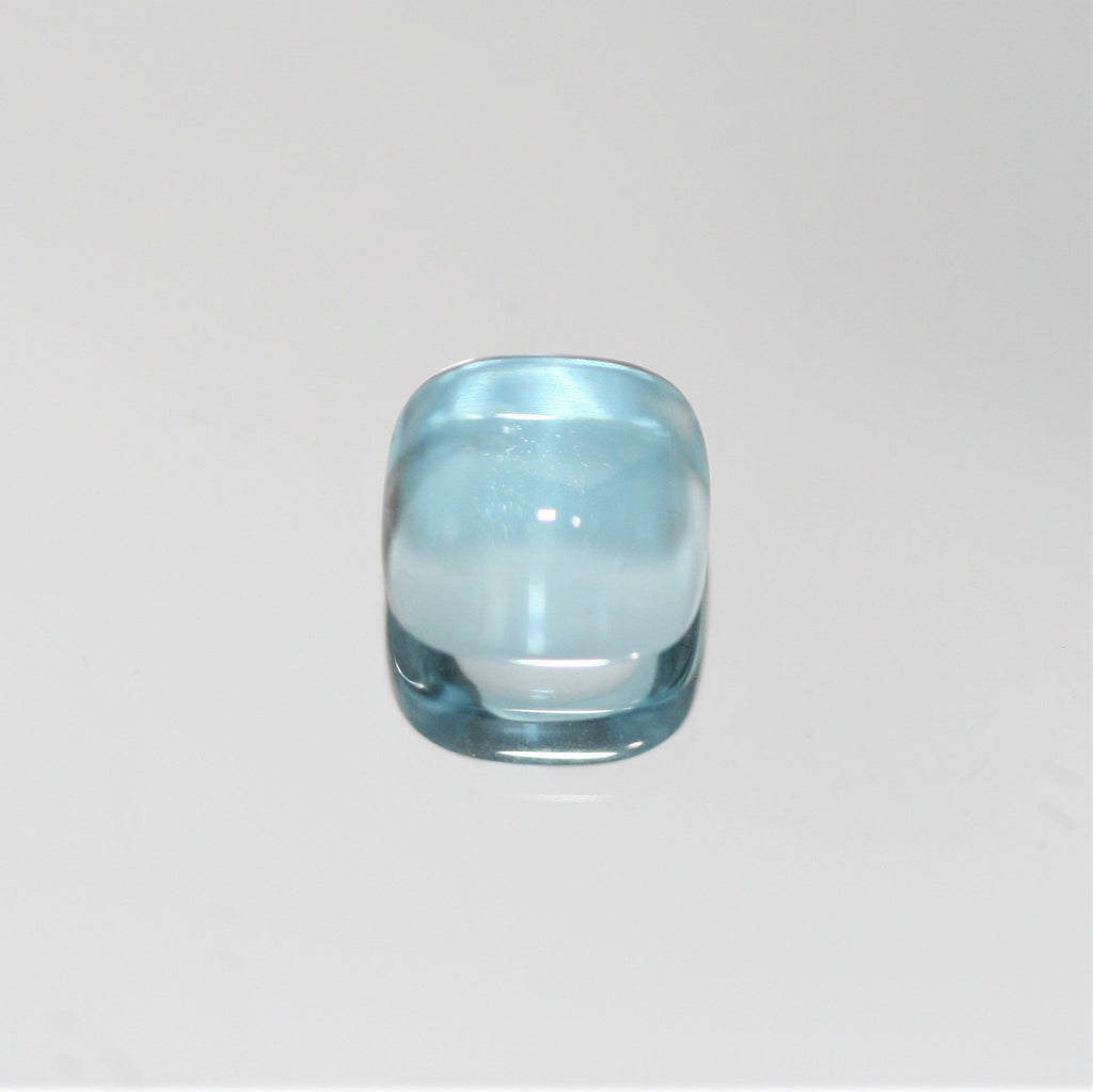 Sky Topaz Smooth Cushion Cabochon 6 mm. - 1 piece