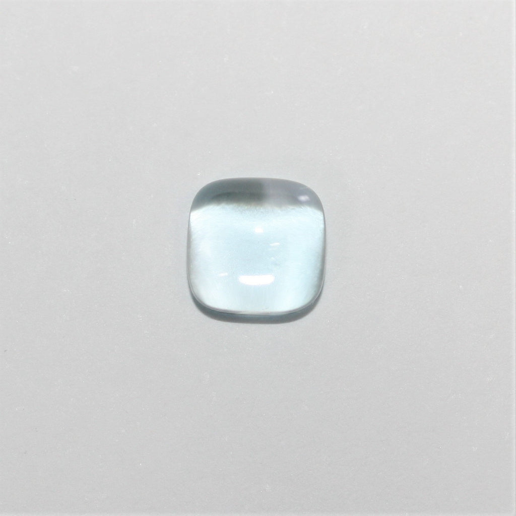 Sky Topaz Smooth Cushion Cabochon 6 mm. - 1 piece