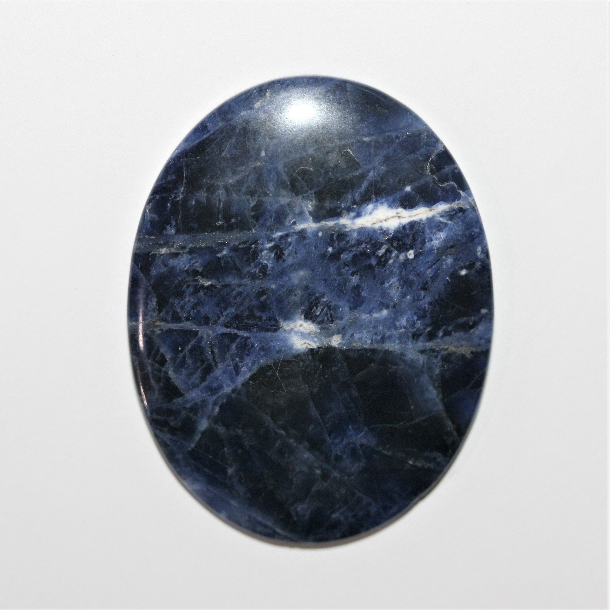 1 Pcs Sodalite Oval Cabochon 45x35mm