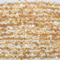 14" St Citrine Smooth Drop Beads 8x5mm. Approx.- Strand 36cm.