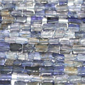 14" St Iolite Smooth Brick Prism Beads 6x4mm.Approx.-Strand 37cm