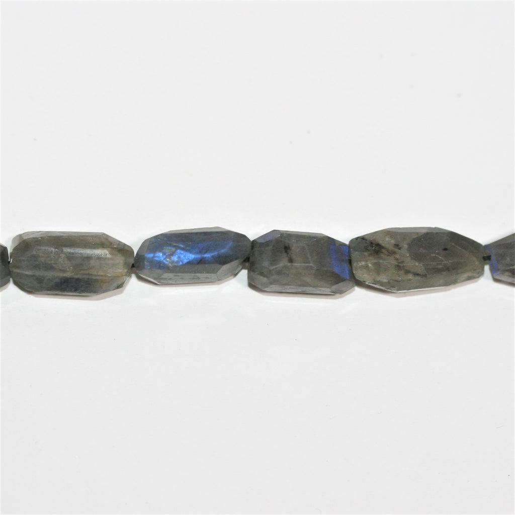 13" St Labradorite Faceted Nugget Beads 9- 15mm. Approx.- Strand 34cm.