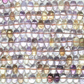 16" St. Ametrine Graduated Smooth Rondelle Beads 7.5x4- 11x8mm. Approx.- Strand 40cm. - Hard Gems