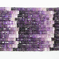 13" St Amethyst Faceted Disc Beads 5x3mm. Approx.- Strand 34cm.