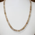 Rutilated Quartz Faceted Rondelle Necklace 8x2mm.