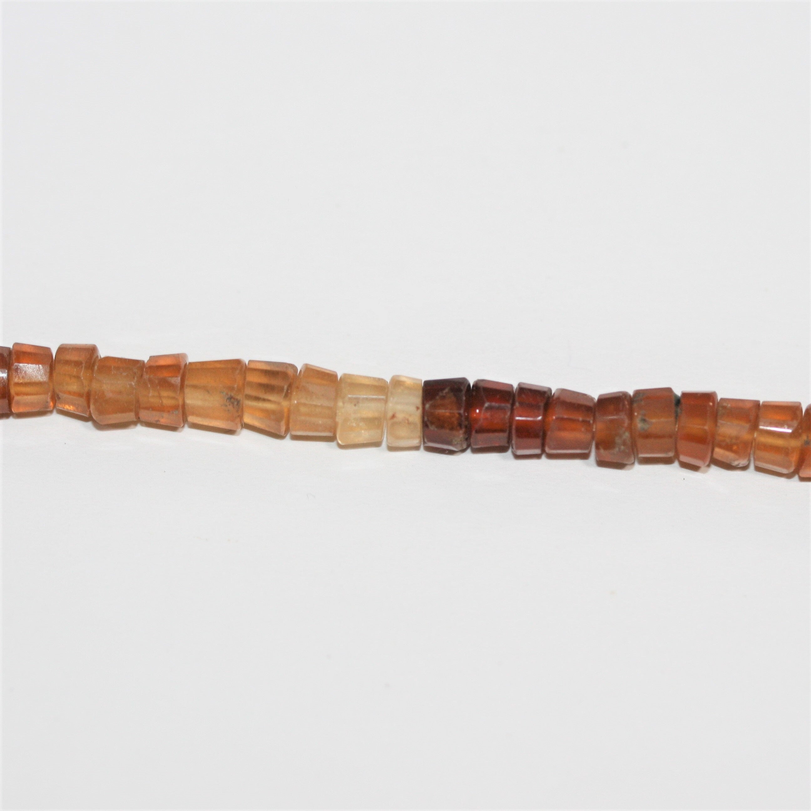 13" St Hesonite Garnet Faceted Disc Beads 5x3mm.- Strand 33cm.