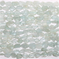 13" St Aquamarine Faceted Nugget Beads 10x8-20x12mm. Approx.- Strand 33cm.