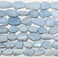 13" St Blue Opal Faceted Nugget Beads 14-20mm. Approx.- Strand 33cm.