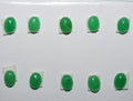 10Pcs Lot Green Jade Oval Cabochon ( 10 Pcs ) 8x6mm