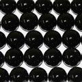 Perles rondes lisses en onyx de 14 pouces (6 mm) - Fil de 38 cm