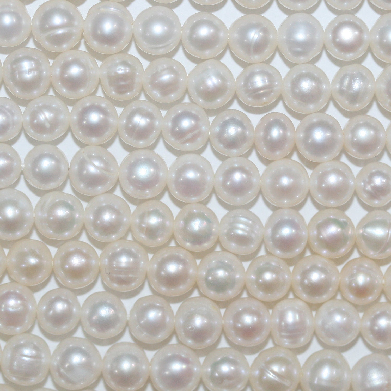 13" St FreshWater Round Pearl 4.5-5mm.-Strand 37cm. -Natural Pearls wholesale Prices