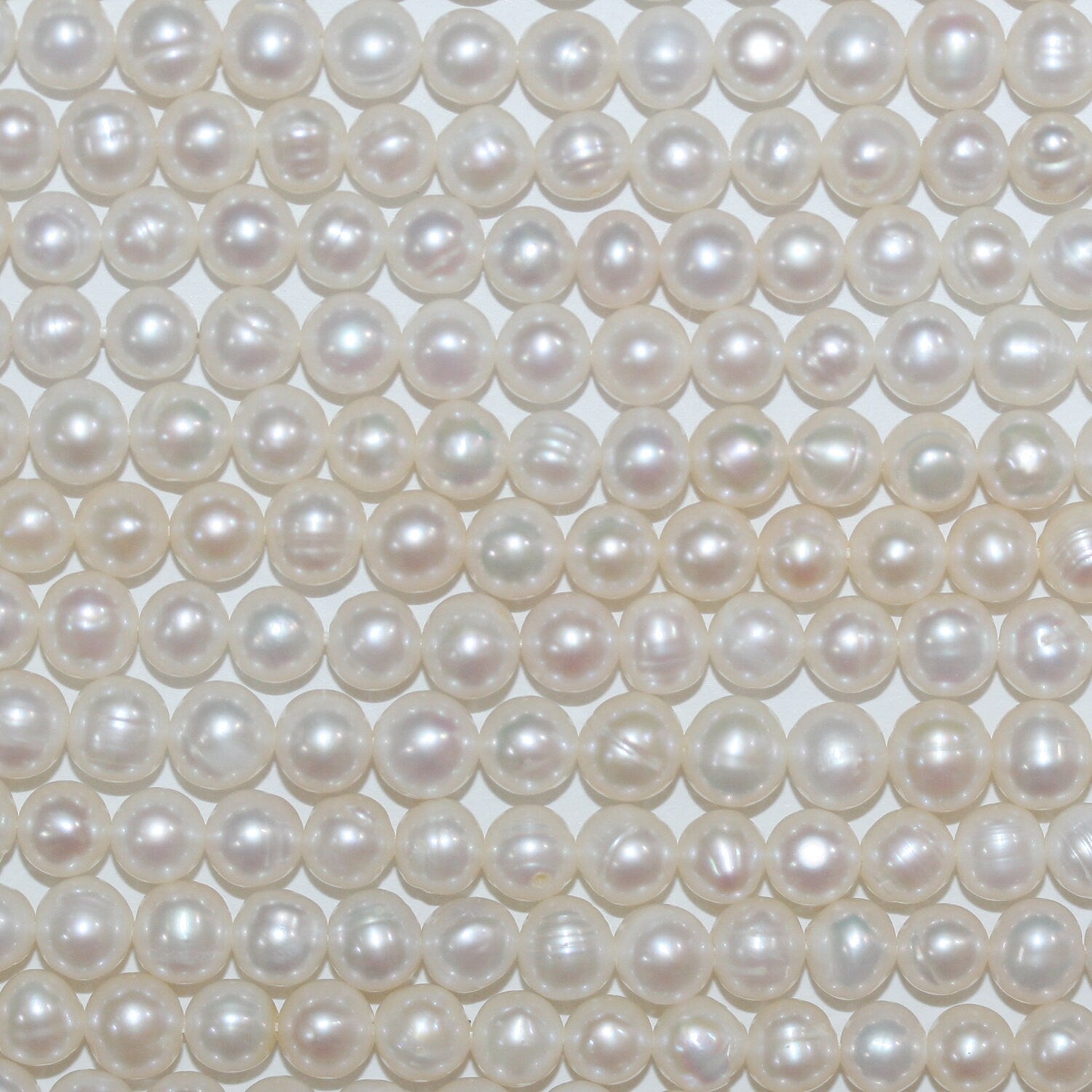 13" St FreshWater Round Pearl 4.5-5mm.-Strand 37cm. -Natural Pearls wholesale Prices