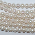 Perla de agua dulce redonda de 16" (9-10 mm) - Hilo de 40 cm - Precios al por mayor de perlas naturales
