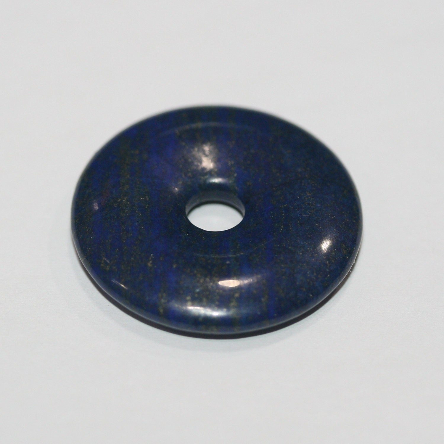 Lapis Lazuli Round Pendant  30mm.- - Hard Gems