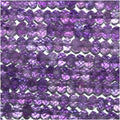 12" St Amethyst Faceted Rondelle Beads 3x2mm.-Strand 37cm