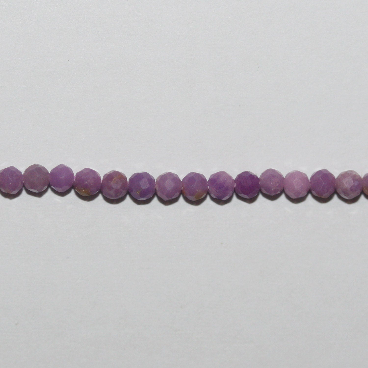 Perles rondes à facettes en phosphosidérite St de 15 pouces, 2,5 mm - Fil de 39 cm.