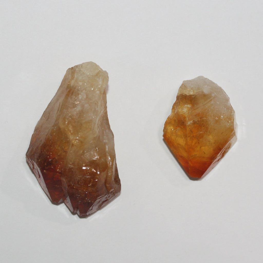 Colgante de citrino crudo de 47 x 25 mm aprox. (1 unidad)