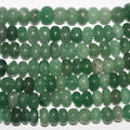 Perles rondelles lisses irrégulières en aventurine St de 15 pouces (10 x 6 mm). Longueur approximative du fil : 39 cm.