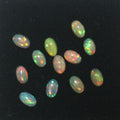 Ethiopian Opal Lot Oval Cabochon 5x3mm. (12pcs) -Gemstone Parcels-Loose Stones Wholesale Price