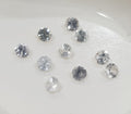 10 Pcs White Sapphire Lot Faceted Round 2.3-2.4mm.  -Gemstone Parcels-Loose Stones Wholesale Price-Natural Gems