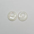 Pendentif rond en nacre 20 mm (1 paire)
