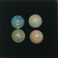 Ethiopian Opal Lot Round Cabochon 8mm.-(4Pcs)-Gemstone Parcels-Loose Stones Wholesale Price