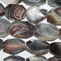 16" St Botswana Agate Faceted Octagonal Beads 26x16mm.Approx.-Strand.40cm