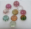 Tourmaline Round Cabochon Lot 4mm.- 10 Pieces - Calibrated Stone Multi Tourmaline Cabochon