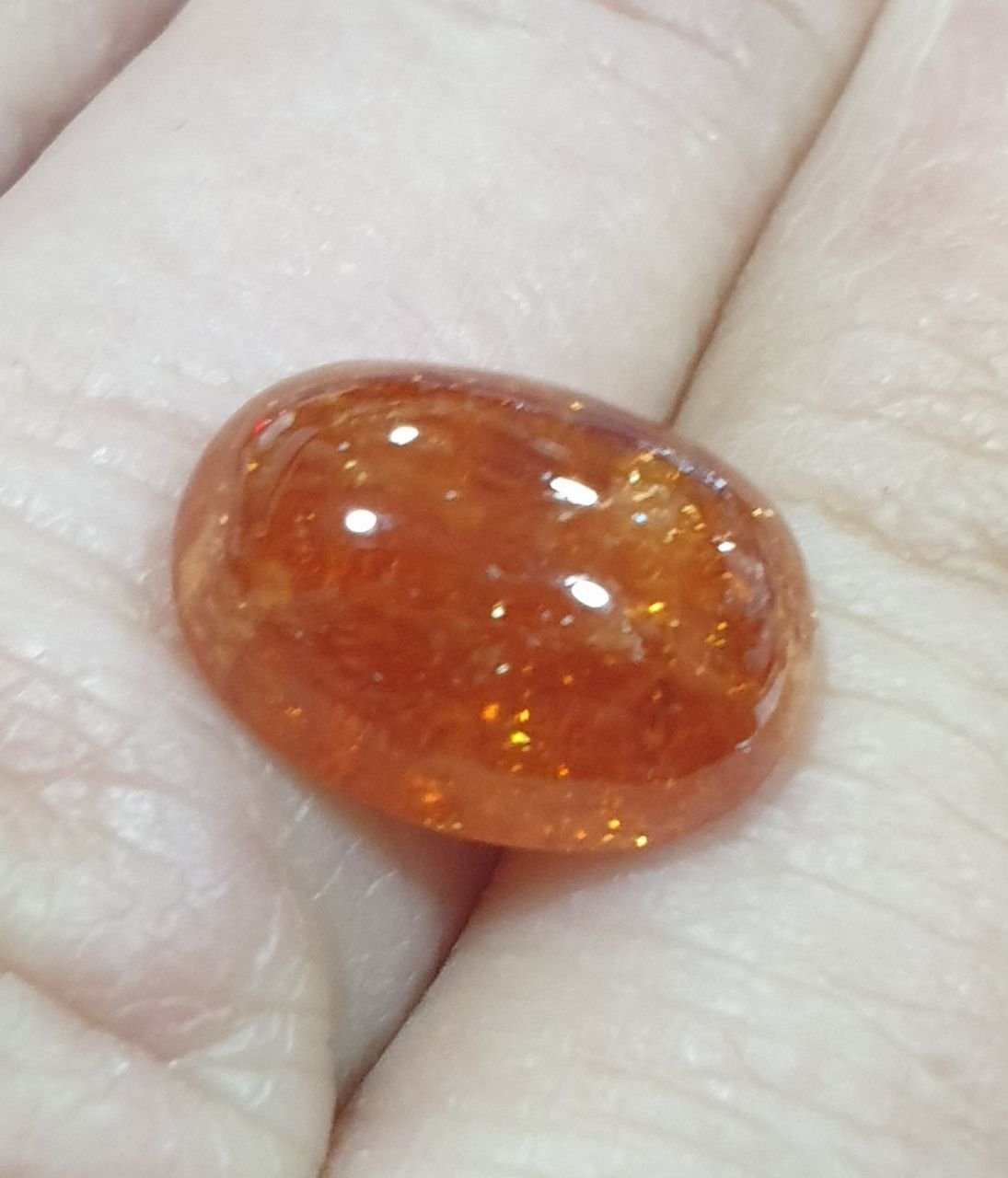 Spessartine Garnet Oval Cabochon 13x9.5mm(8.78ct.)