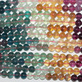 Perles rondes lisses en fluorite St, 8 mm, 15 pouces (38 cm) - Fil de 39 cm