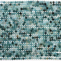 14" St Blue Tourmaline Faceted Round Beads 2mm.-Strand 38cm.
