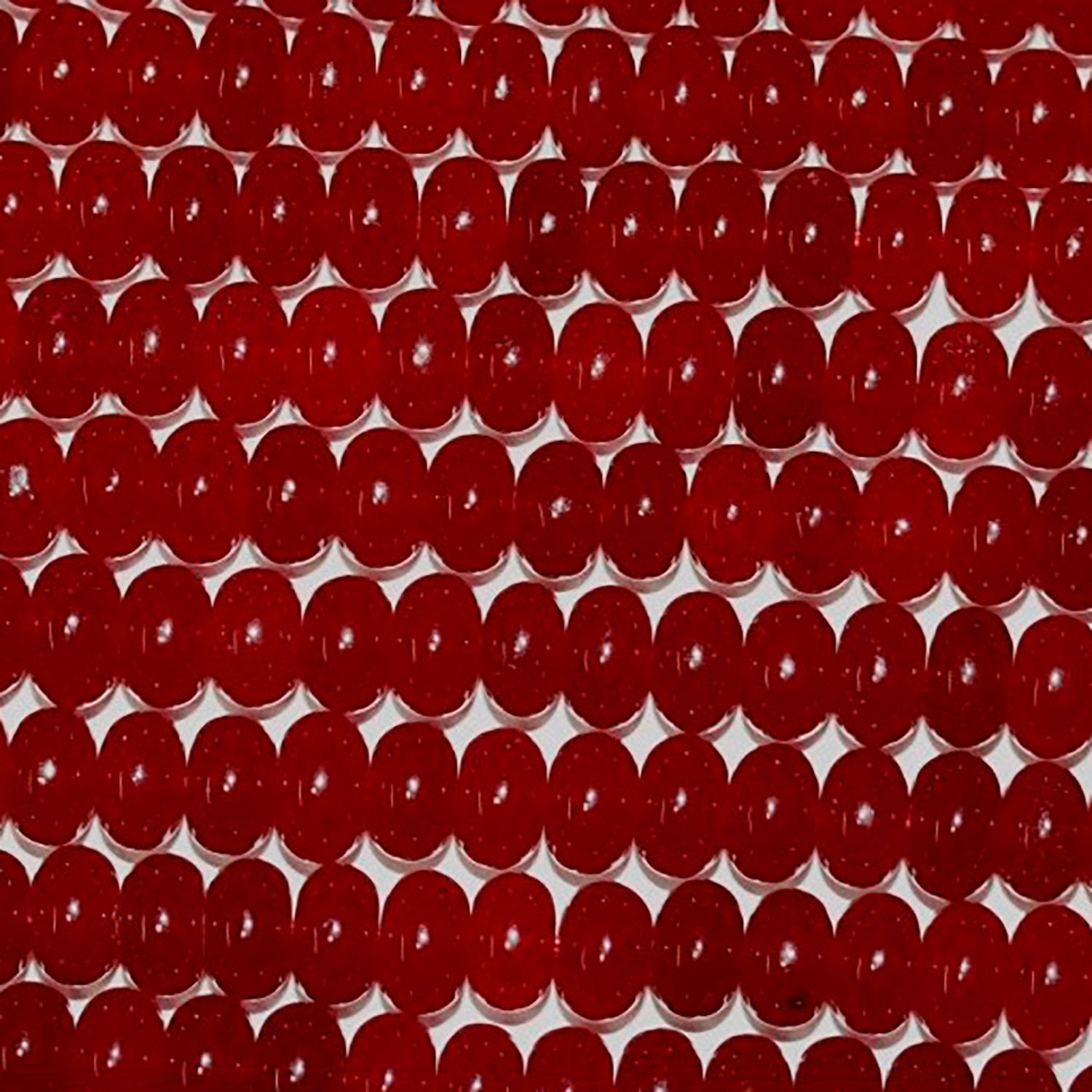 Perles rondelles lisses en jade grenat, 16 pouces (8 x 5 mm), longueur 40 cm.