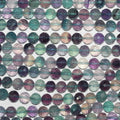 15" St Fluorite Facettée Rondes Perles 6mm.-Rig 39cm.