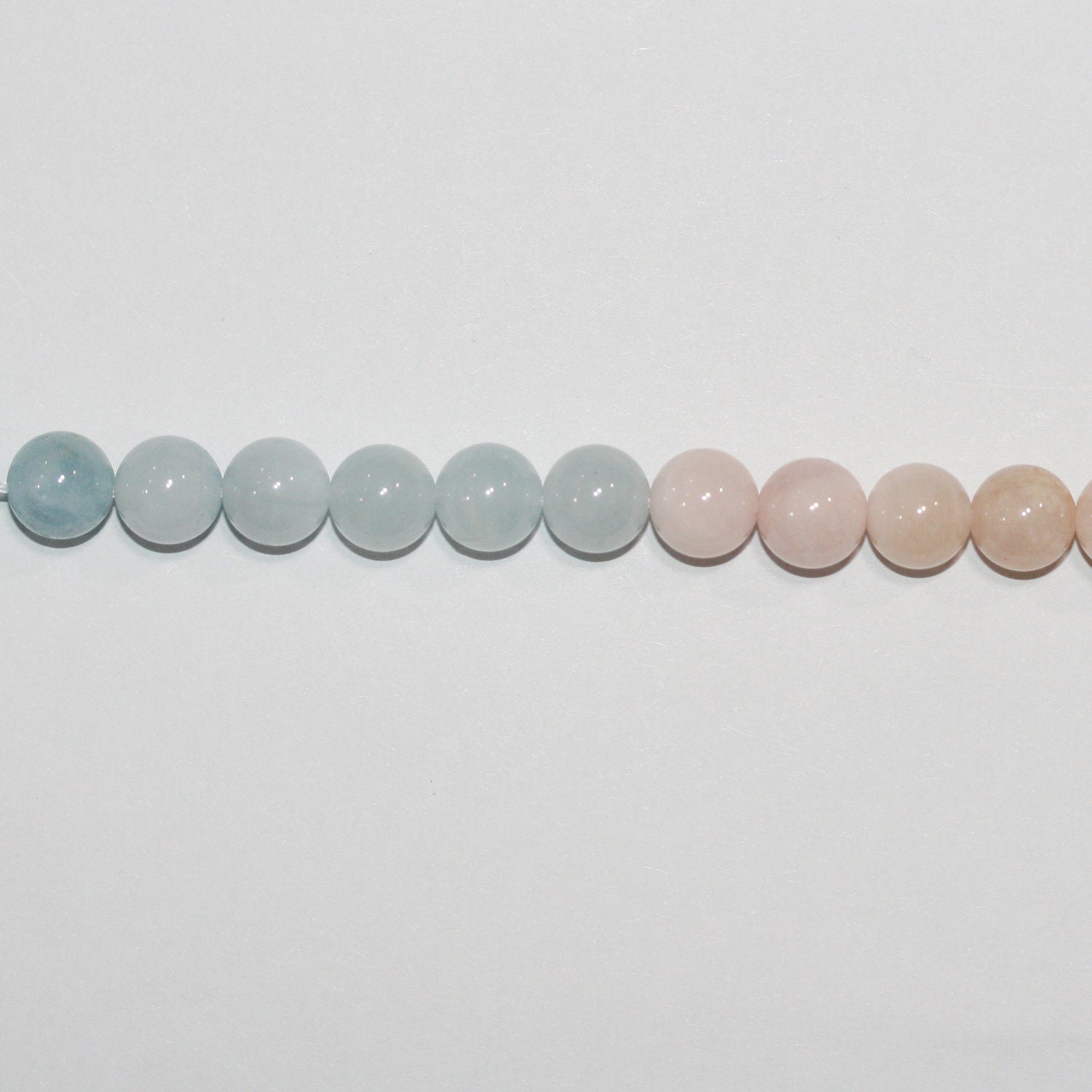 15" St Multi Beryl Perles Rondes Lisses 10mm.-Rig 39cm.