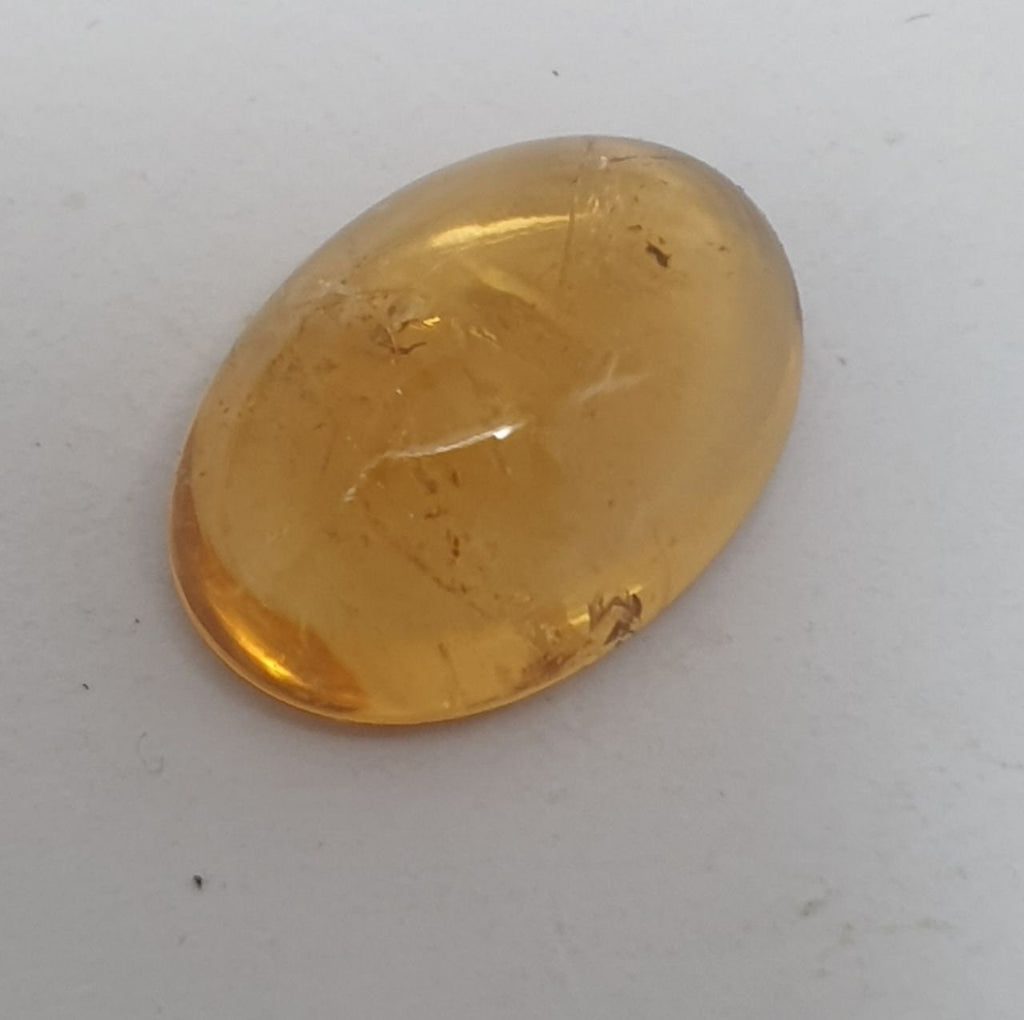 Natural Citrine Oval Cabochon 15.2x10.5mm.-6.4ct- Jewelry Making Supplies
