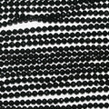 15" St Perles rondes à facettes en tourmaline noire 4 mm.-Rig 39 cm.