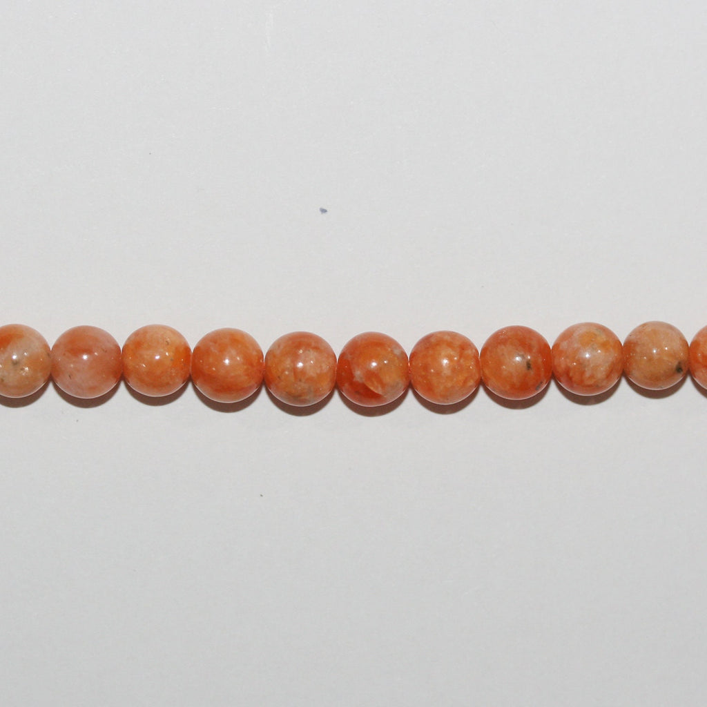 Perles rondes lisses en calcite St de 15 pouces, 6 mm - Fil de 39 cm.
