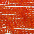 13" St Orange Cubic Zirconia Faceted Rondelle Beads 3x2mm.Strand 37cm.