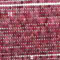 Perles rondelles à facettes St Ruby 15" 3x2,5mm.-Rig 39cm.