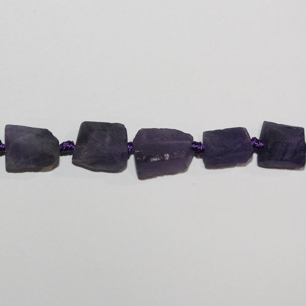 Cuentas de amatista Santa de 16", barril liso sin pulir, 12 x 8 mm, aprox., hilo de 40 cm.