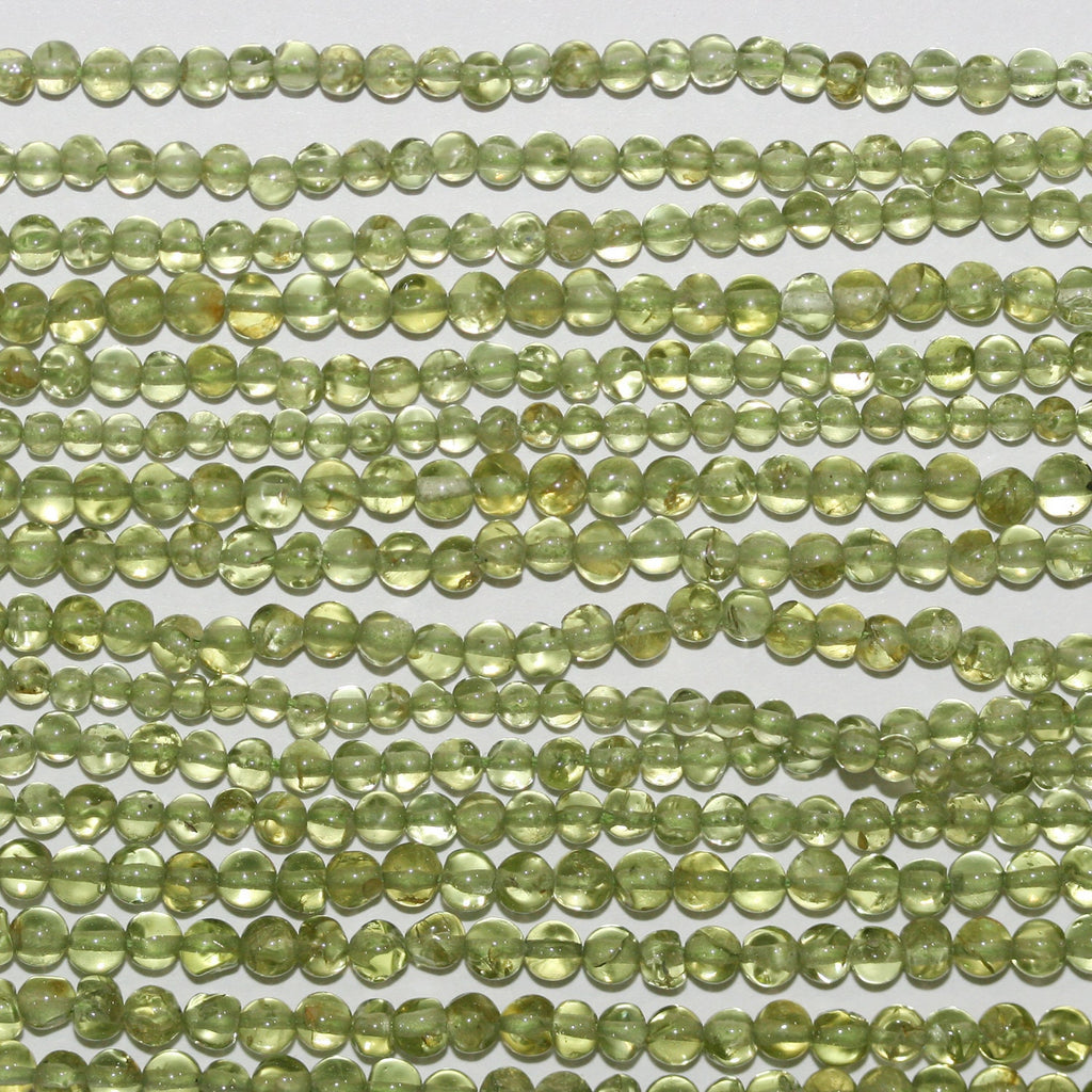 13" St Peridot Smooth Round Beads 2.5-3mm -Strand 36cm
