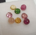 Tourmaline Lot Round Cabochons 3.5mm.-(8pcs)  -Gemstone Parcels-Loose Stones Wholesale Price